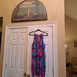 NWT LILLY Pulitzer Monique halter dress